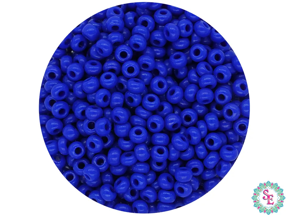 CHAQUIRA CHECA 10/0 (2MM) AZUL REY X 20 GRAMOS (2020 UND APROX) 1