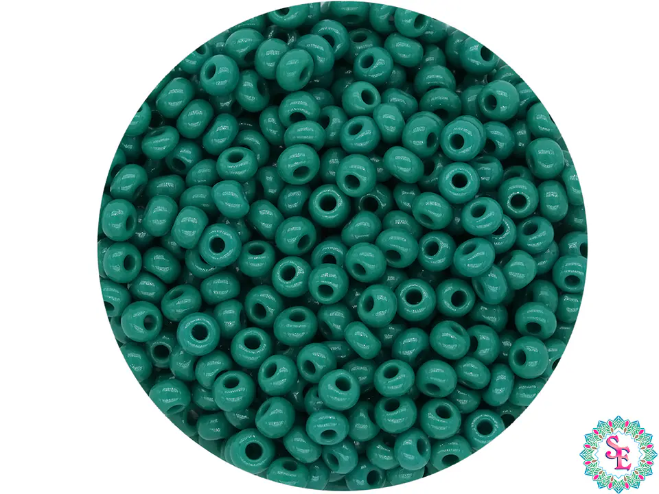 CZECH BEADS 10/0 (2MM) PINE GREEN X 20 GRAMS (2020 UND APPROX) 1
