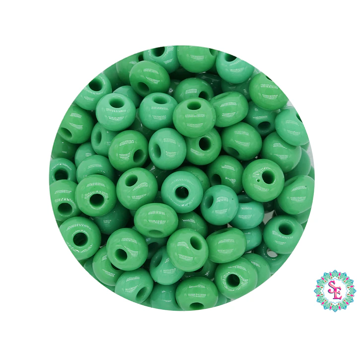 CHAQUIRA CHECA 6/0 VERDE (4MM) (CALI O NACIONAL) X 20 GRAMOS (296 UND APROX) 1