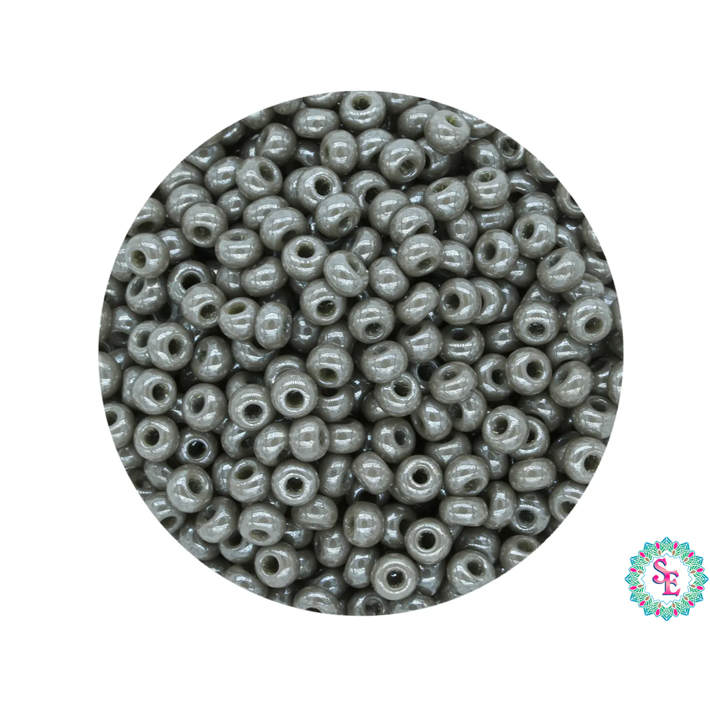 CZECH BEADS 10/0 (2MM) PEARL GRAY X 20 GRAMS (2020 UND APPROX) 1