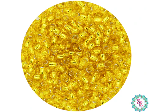 CZECH BEADS 10/0 (2MM) BRIGHT YELLOW X 20 GRAMS (2020 UND APPROX)