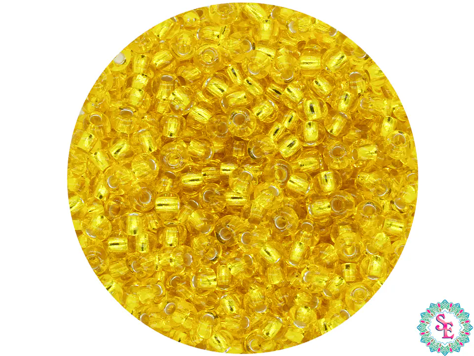 CZECH BEADS 10/0 (2MM) BRIGHT YELLOW X 20 GRAMS (2020 UND APPROX) 1