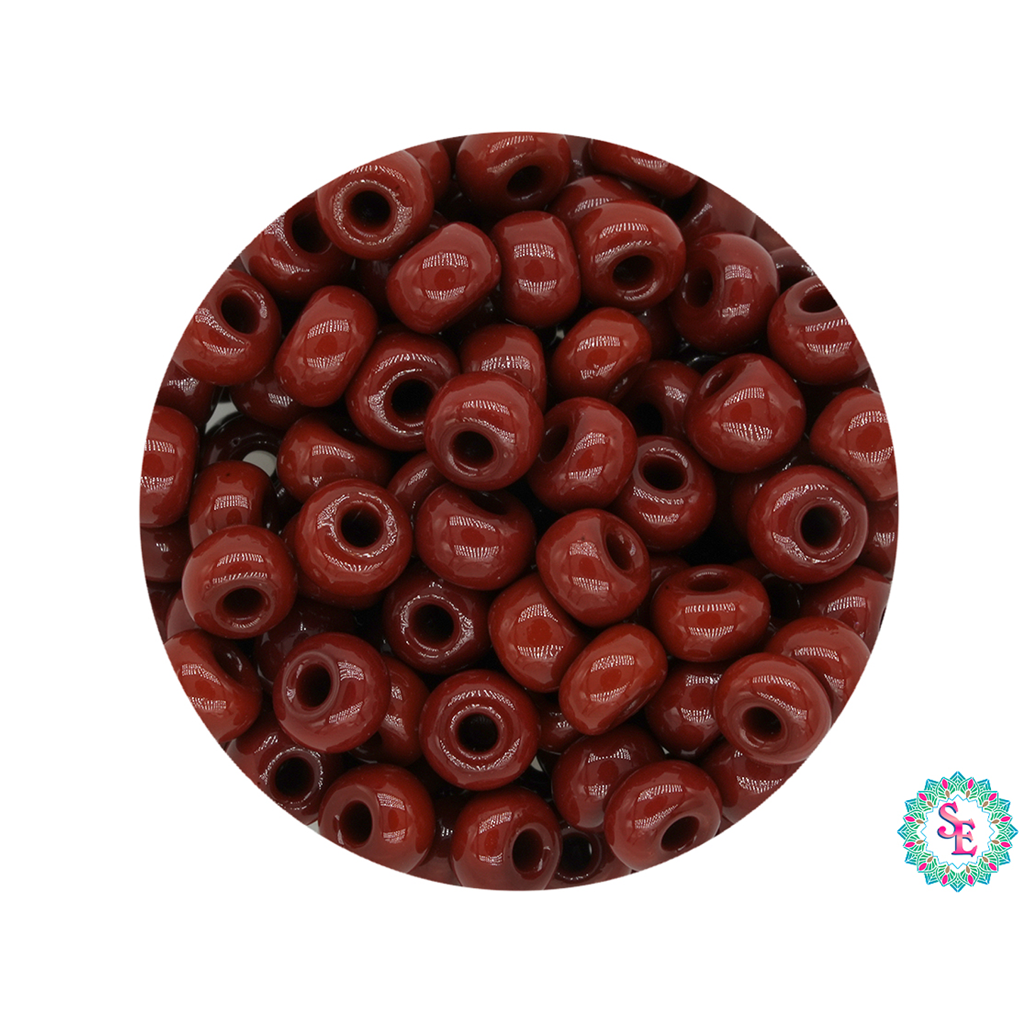 CZECH BEADS 8/0 LIGHT BROWN X 20 GRAMS 1