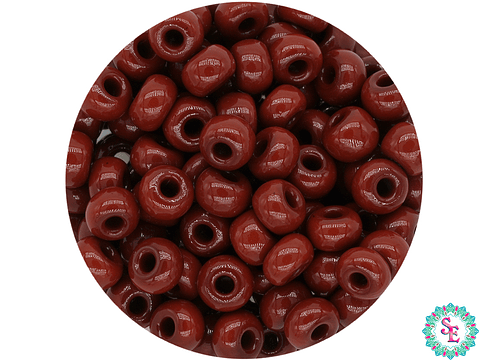 CHAQUIRA CHECA 8/0 (3MM) CAFE CLARO X 20 GRAMOS (792 UND APROX)