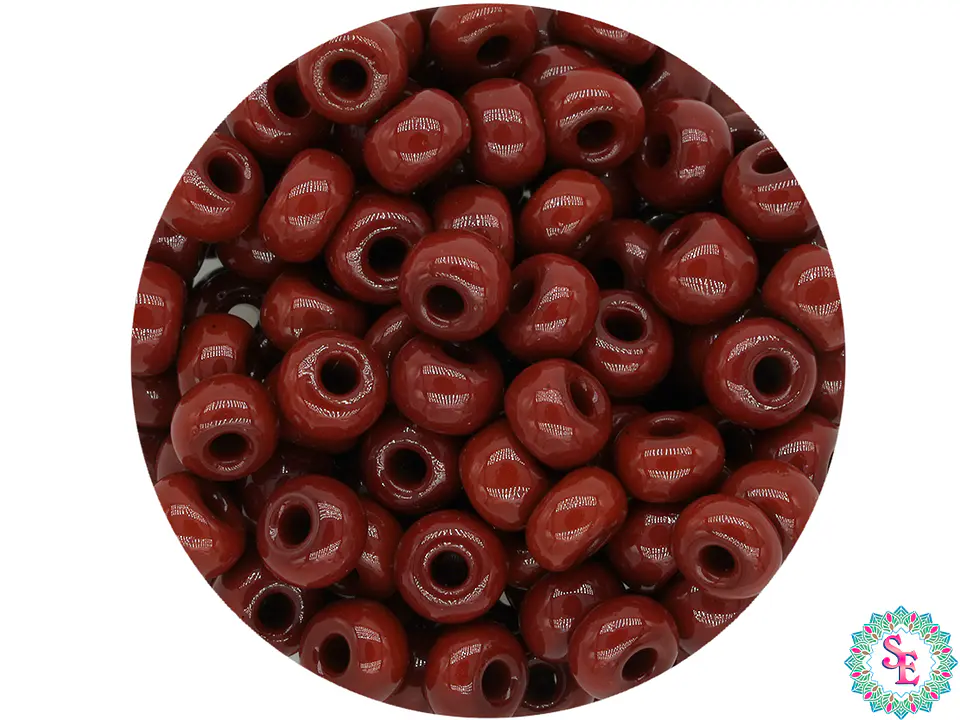 CHAQUIRA CHECA 8/0 (3MM) CAFE CLARO X 20 GRAMOS (792 UND APROX) 1