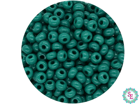CZECH BEADS 8/0 PINE GREEN X 20 GRAMS