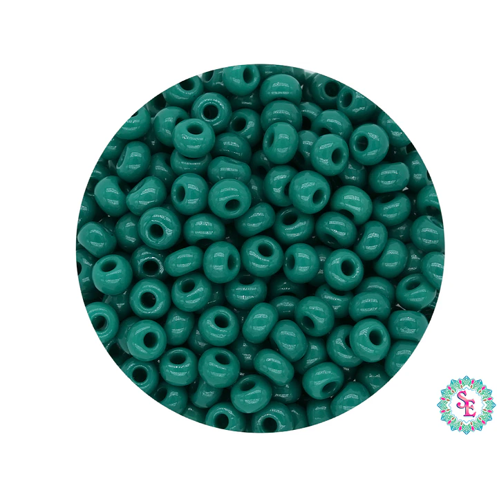 CZECH BEADS 8/0 PINE GREEN X 20 GRAMS 1