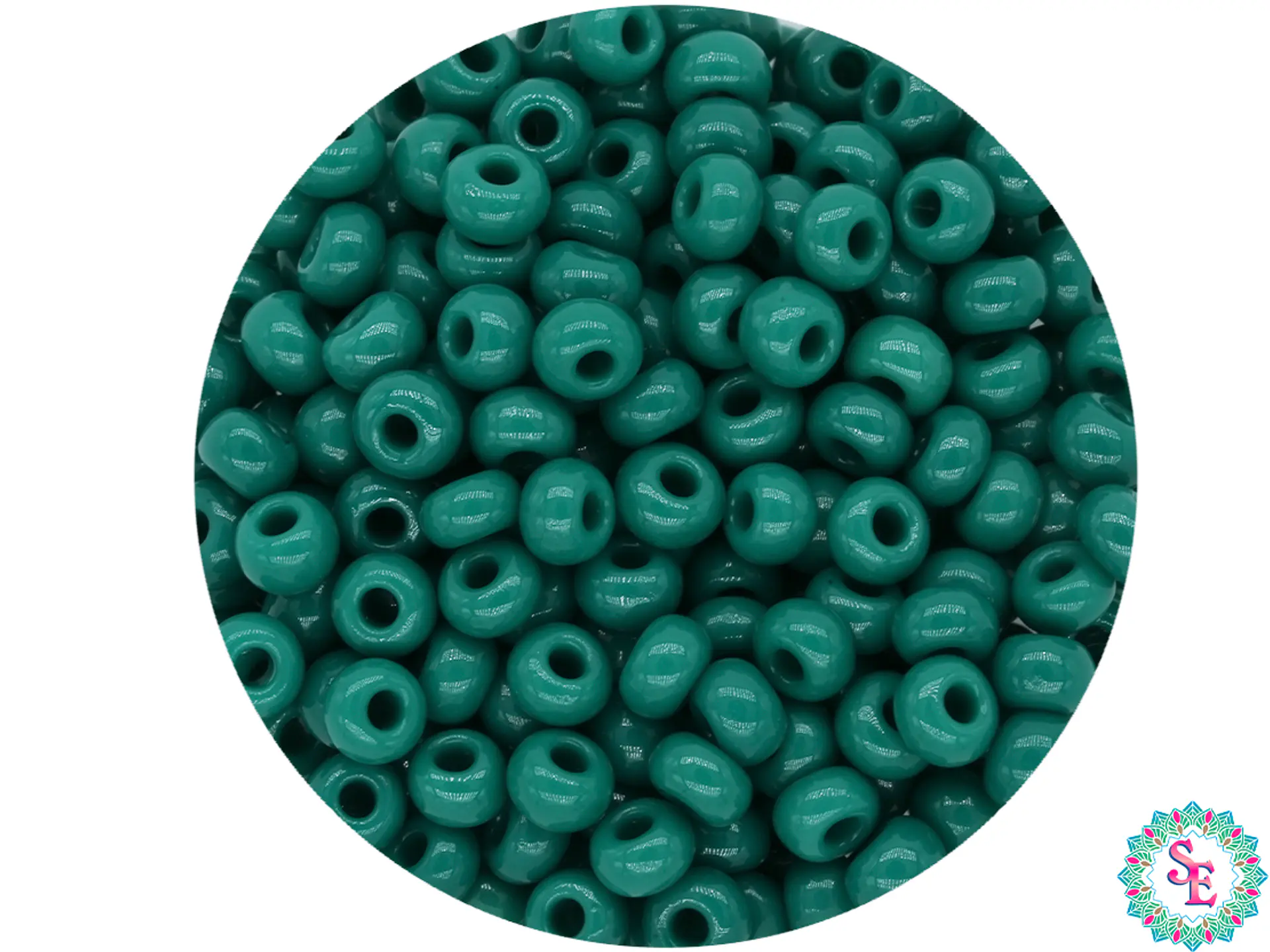 CZECH BEADS 8/0 PINE GREEN X 20 GRAMS 1