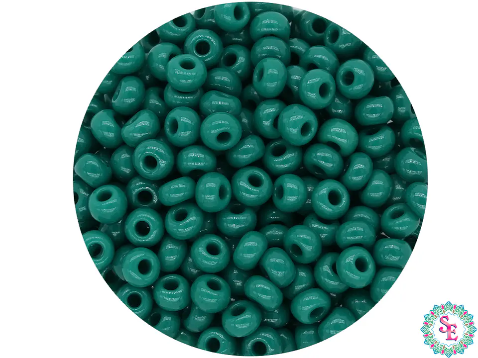 CZECH BEADS 8/0 PINE GREEN X 20 GRAMS 1