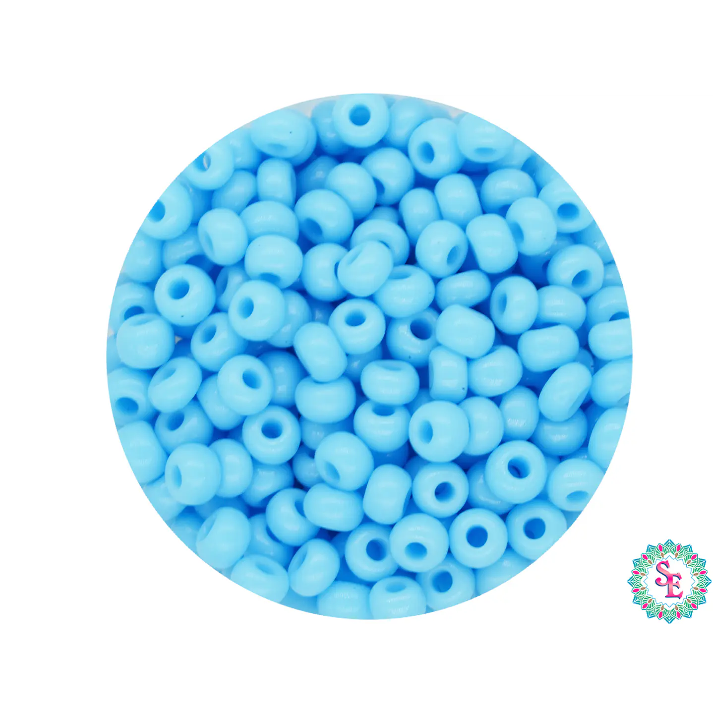  CHAQUIRA CHECA 8/0 (3MM) AZUL CLARO X 20 GRAMOS (792 UND APROX) 1