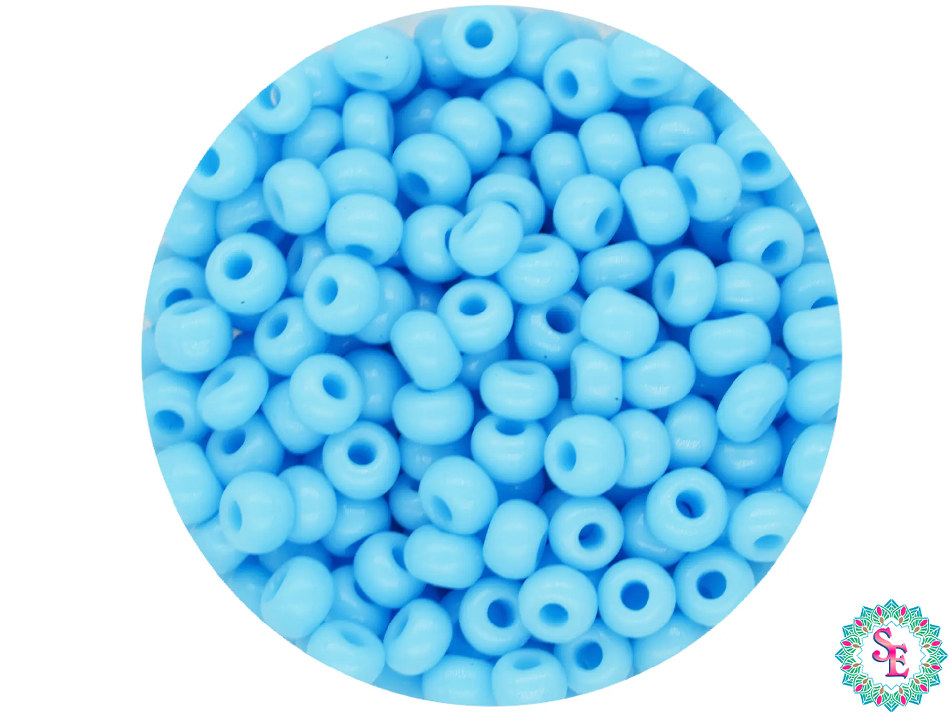  CHAQUIRA CHECA 8/0 (3MM) AZUL CLARO X 20 GRAMOS (792 UND APROX) 1
