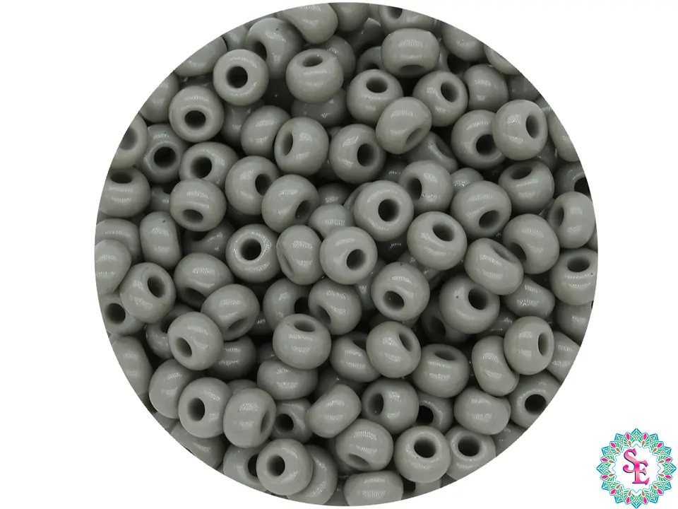 CHAQUIRA CHECA 8/0 (3MM) GRIS X 20 GRAMOS (792 UND APROX) 1