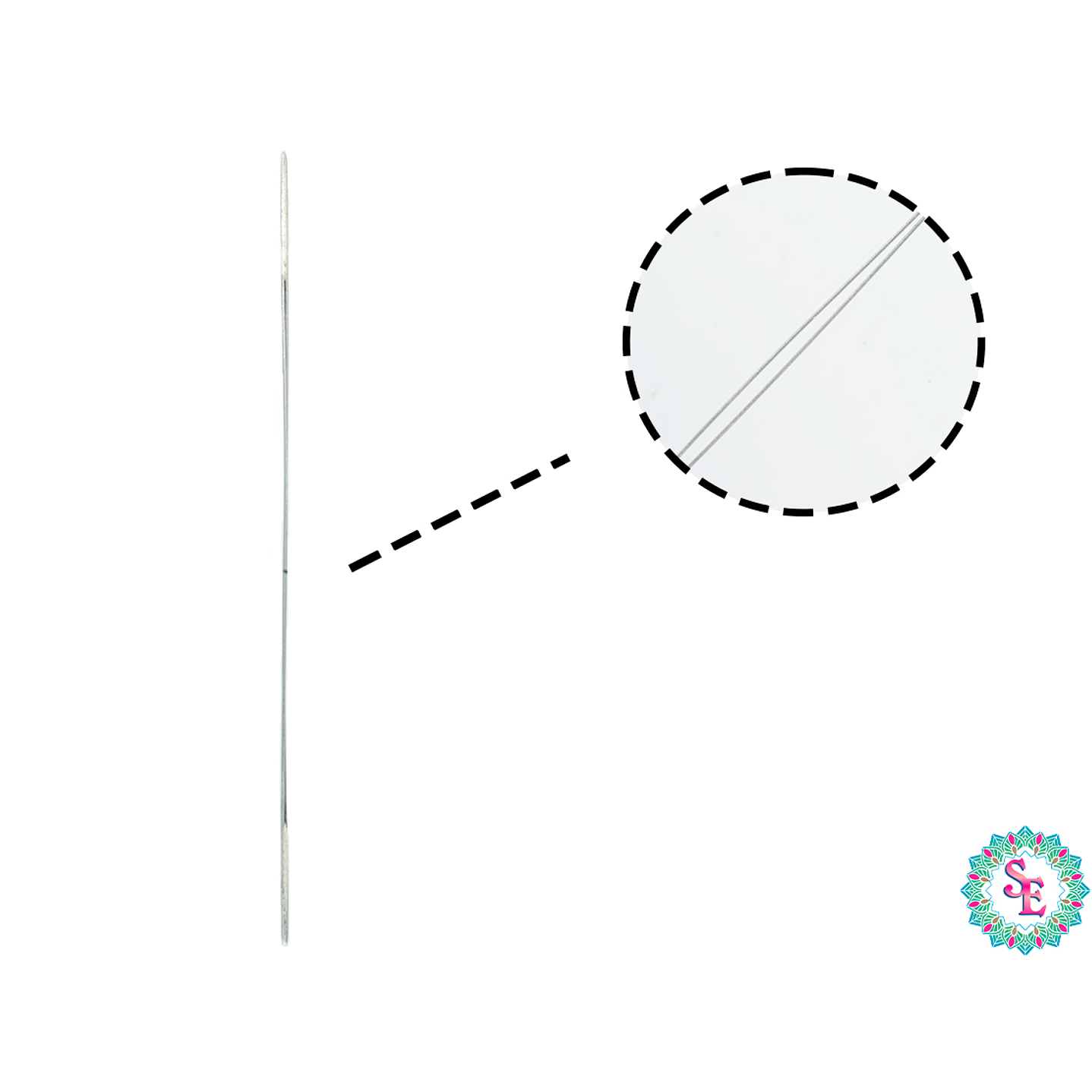 AGUJA MOSTACILLERA PEQUEÑA 5.5CM CALIBRE 0.25MM X 3 UND  1