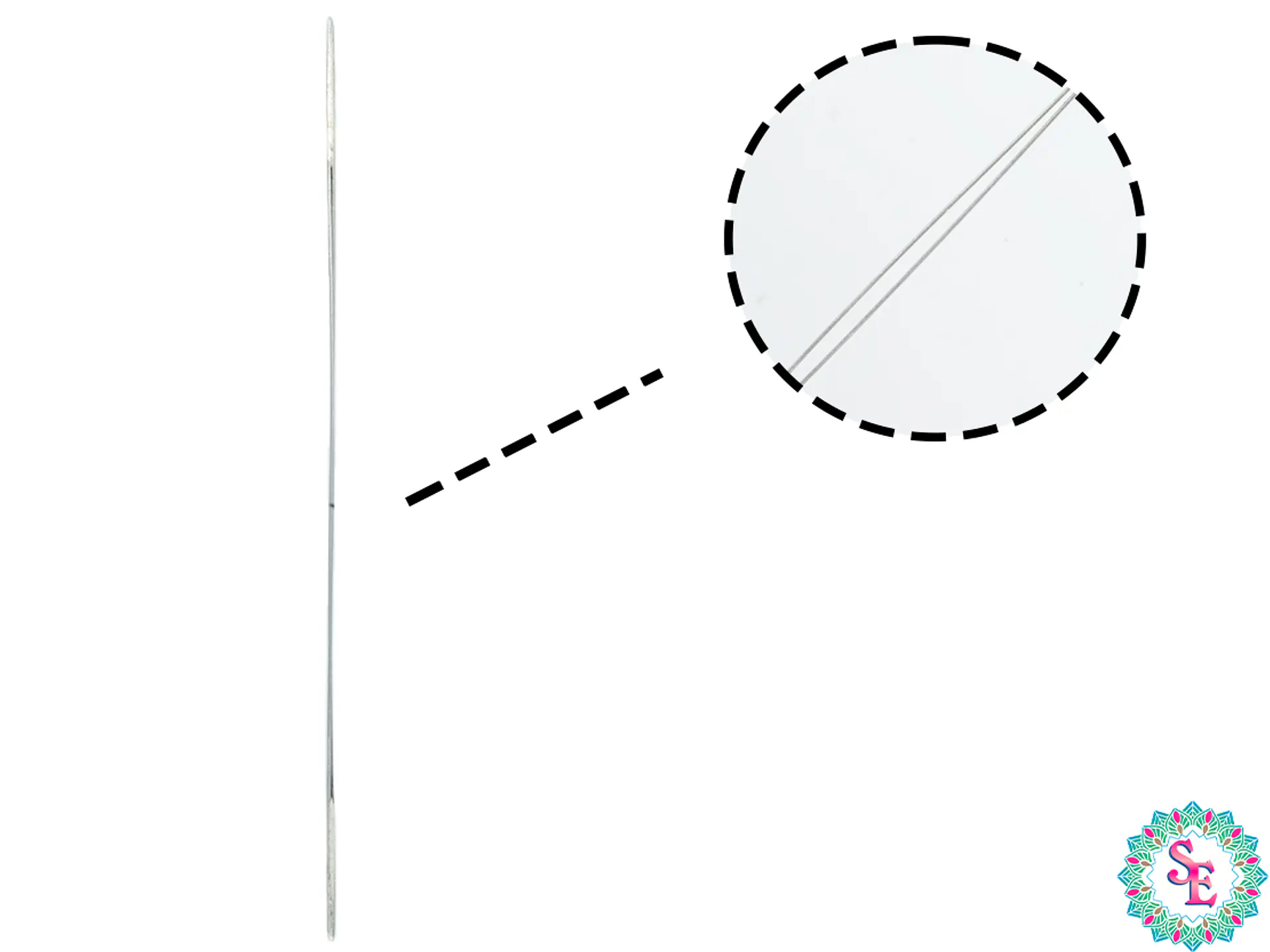 AGUJA MOSTACILLERA PEQUEÑA 5.5CM CALIBRE 0.25MM X 3 UND  1