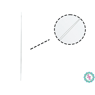 AGUJA MOSTACILLERA DOBLE  8.5CM CALIBRE 0.30M X 2 UND 