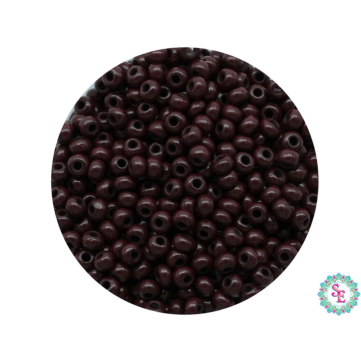 CHAQUIRA CHECA 10/0 (2MM) CAFE X 20 GRAMOS (2020 UND APROX) 1