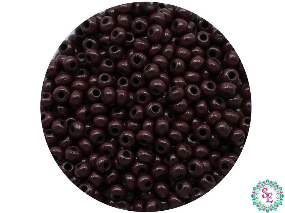CHAQUIRA CHECA 10/0 (2MM) CAFE X 20 GRAMOS (2020 UND APROX) 1
