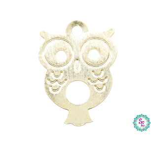 ORO GOLFI METALICO DIJE MINI BUHO 10*12MM