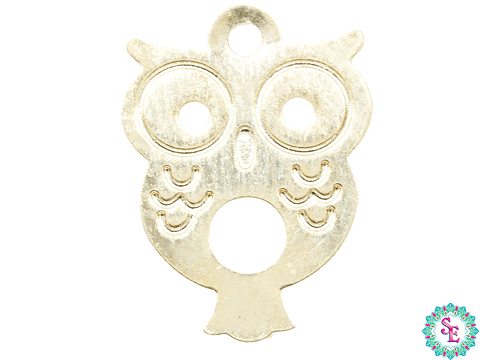 ORO GOLFI METALICO DIJE MINI BUHO 10*12MM