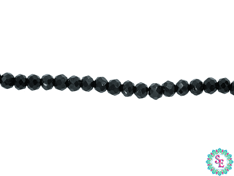 CRISTAL MURANO # 3MM NEGRO X 146 UND APROX