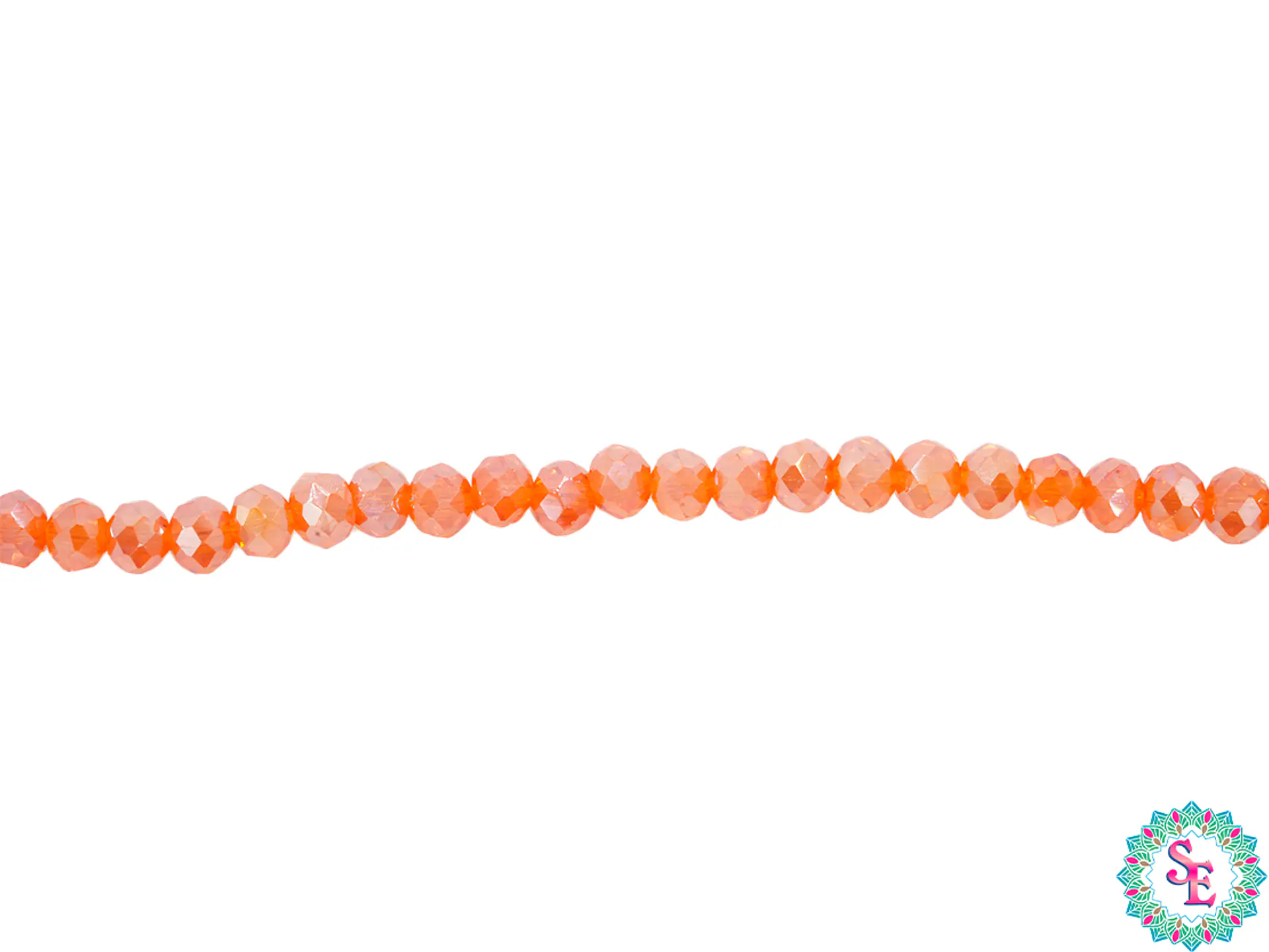 CRISTAL MURANO # 3MM NARANJA  AB TRASPARENTE X 146 UND APROX 1