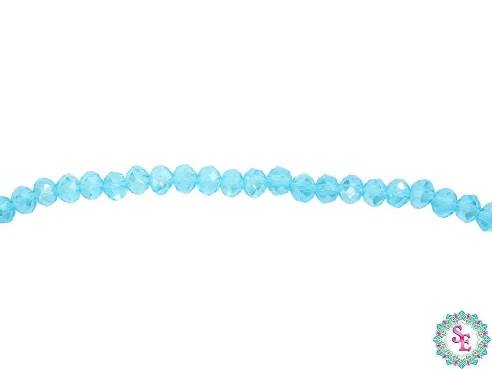 CRISTAL MURANO AZUL CIELO TRASPARENTE AB # 3MM  1