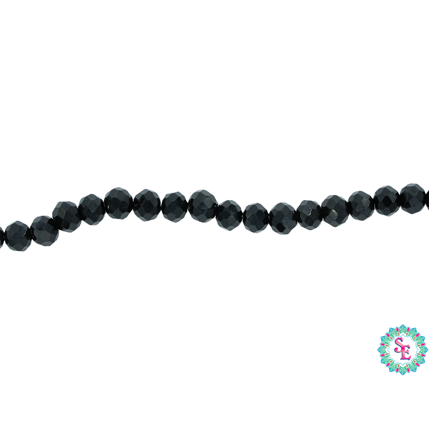 CRISTAL MURANO # 4MM NEGRO 1