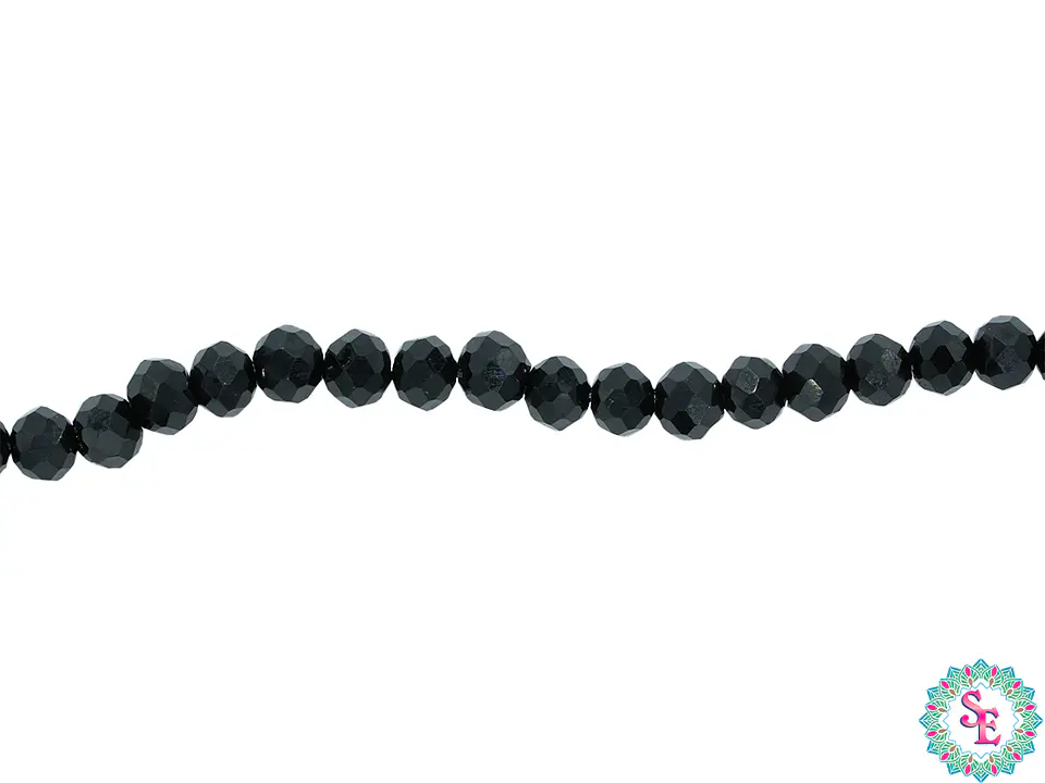 CRISTAL MURANO # 4MM NEGRO 1