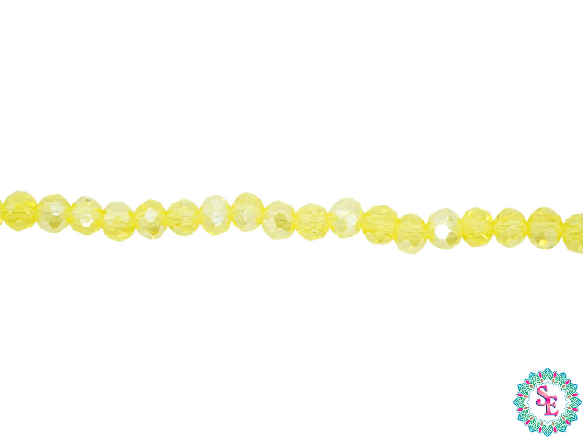 CRISTAL MURANO AMARILLO TRANSPARENTE AB # 4MM 1