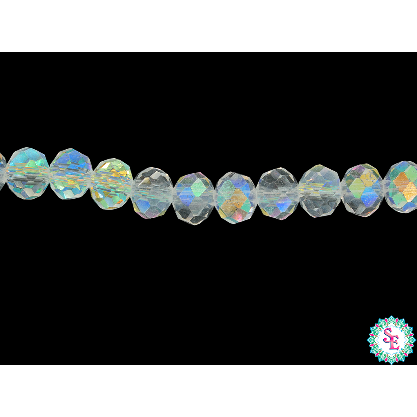 CRISTAL MURANO # 6MM BOREAL AB TRANS X 100 UND APROX  1