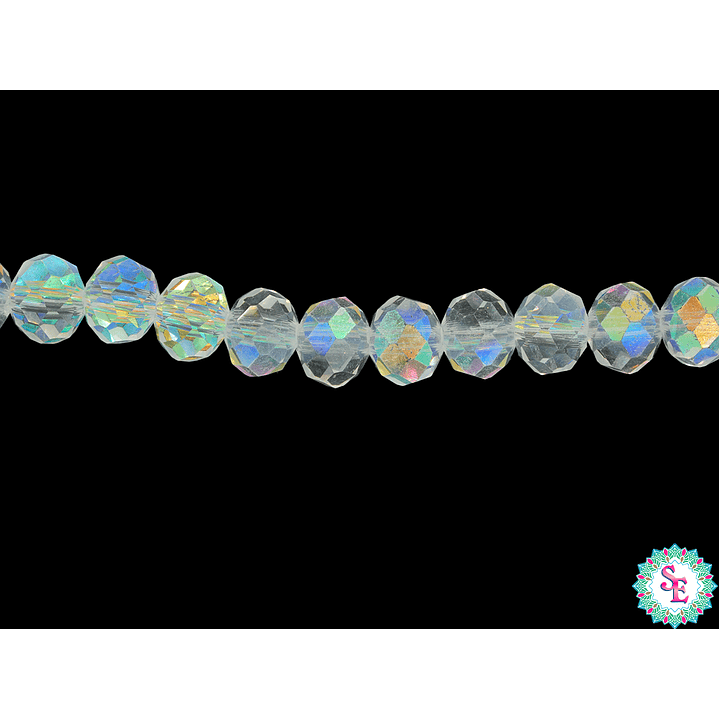 CRISTAL MURANO # 6MM BOREAL AB TRANS X 100 UND APROX  1