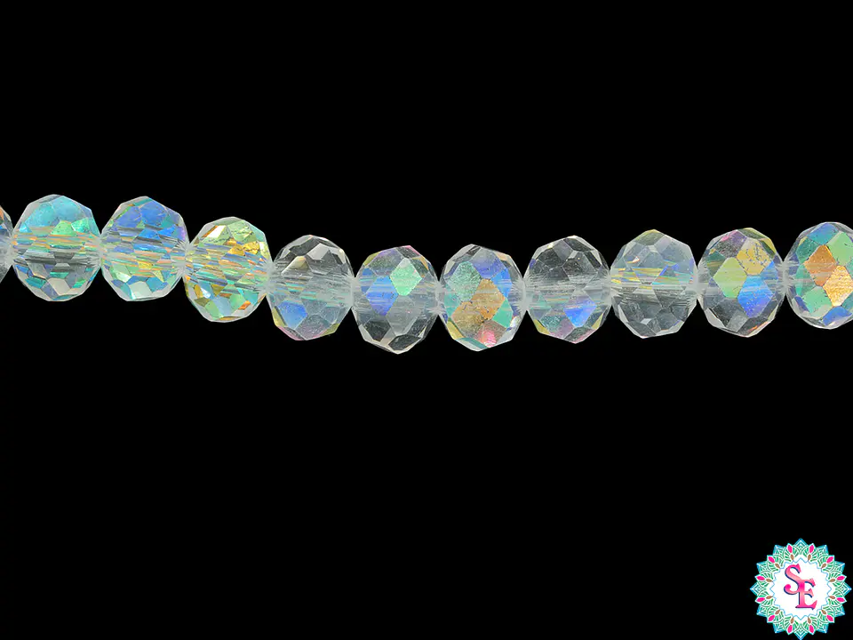 CRISTAL MURANO # 6MM BOREAL AB TRANS X 100 UND APROX  1