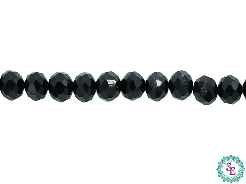 CRISTAL MURANO # 6MM NEGRO