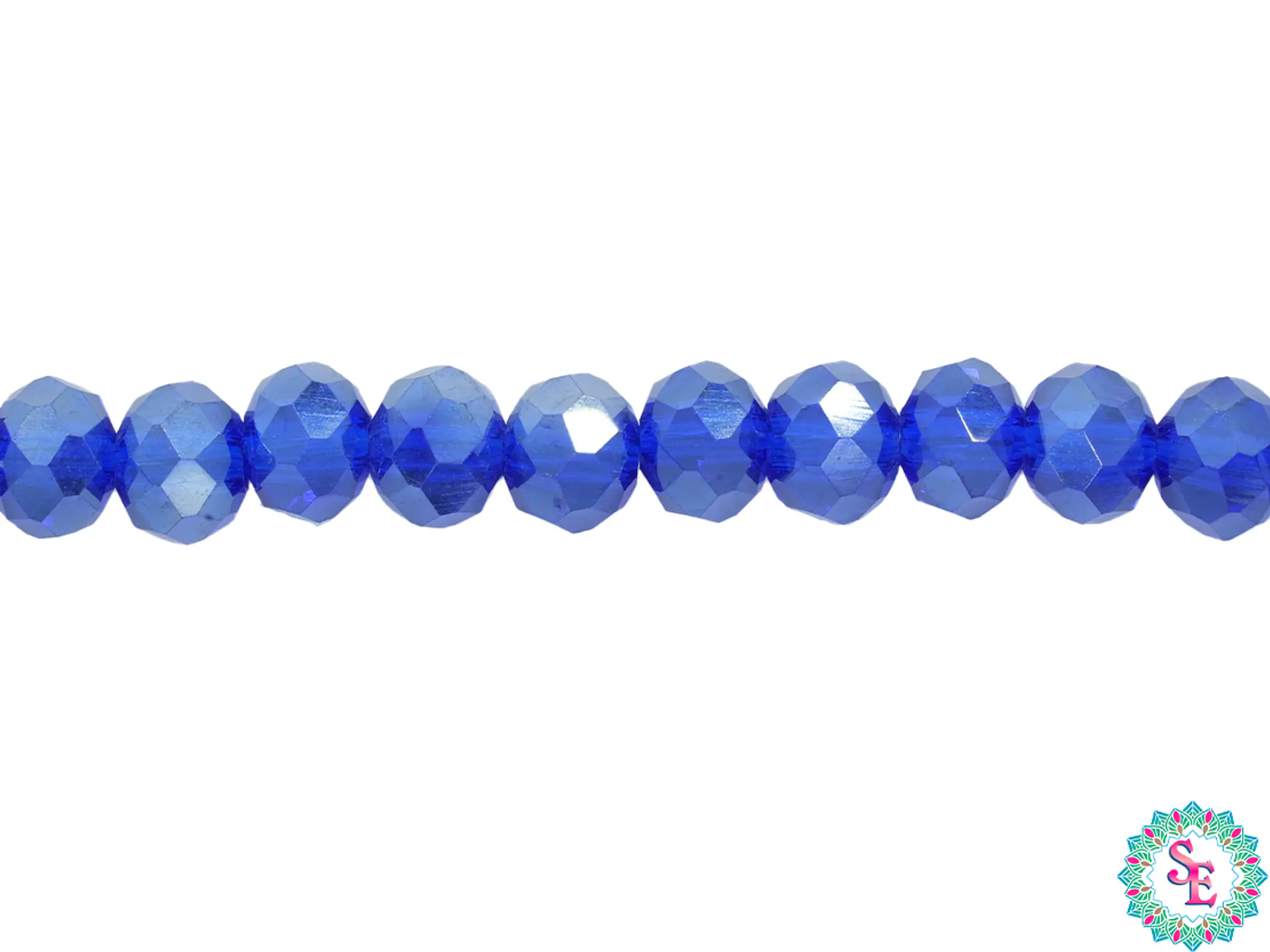 CRISTAL MURANO # 6MM AZUL REY AB TRANSPARENTE 1