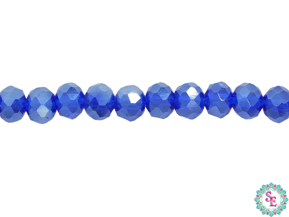CRISTAL MURANO # 6MM AZUL REY AB TRANSPARENTE 1