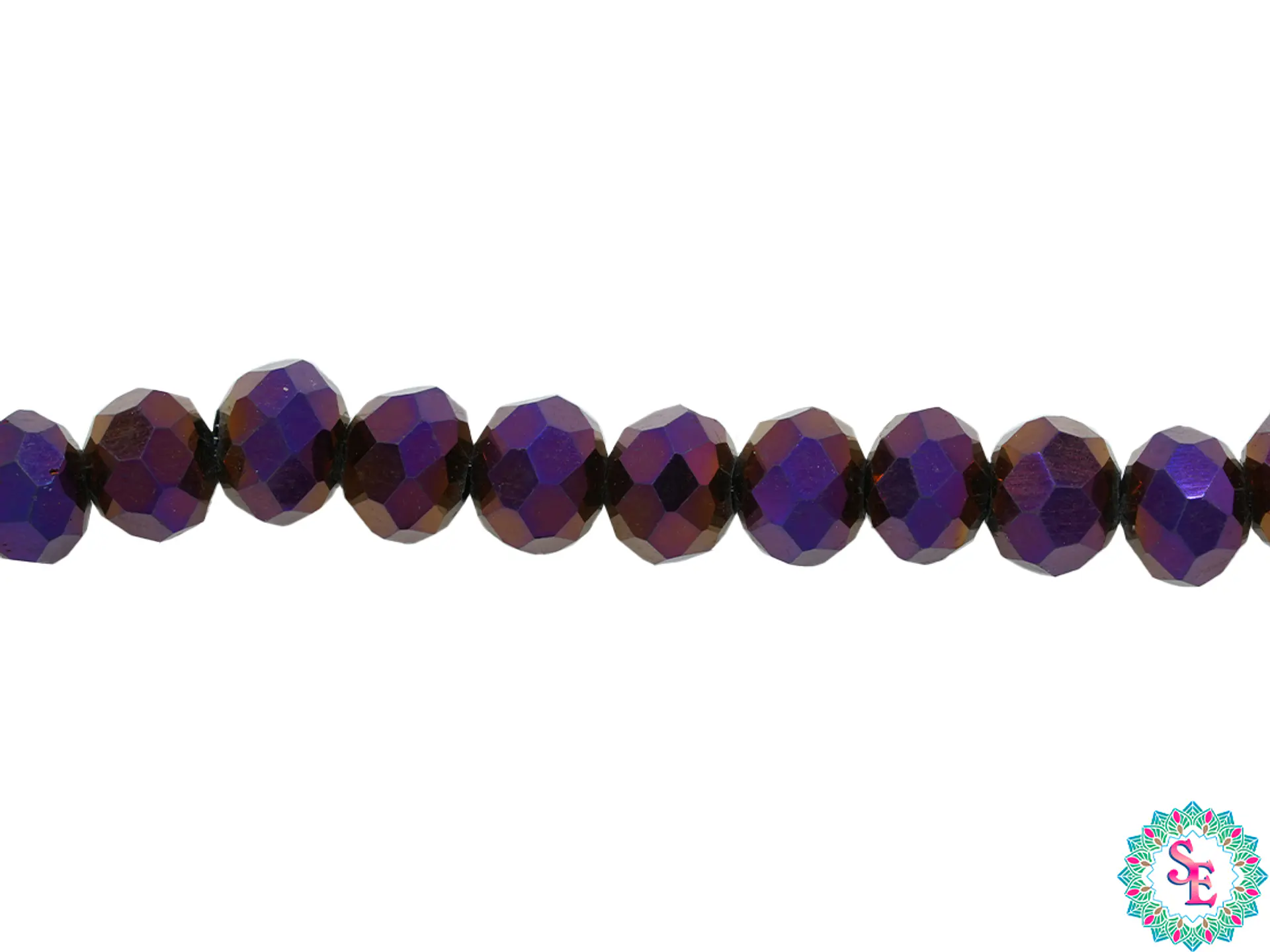 CRISTAL MURANO # 6MM MORADO ELECTRICO  1
