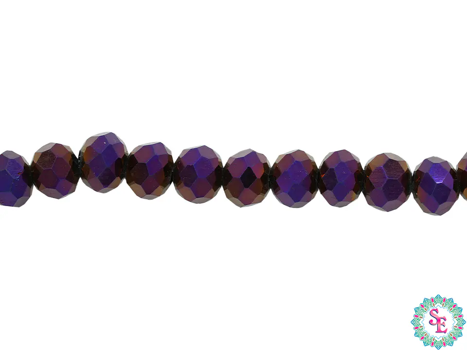 CRISTAL MURANO # 6MM MORADO ELECTRICO  1