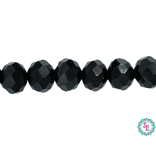 CRISTAL MURANO # 8MM NEGRO