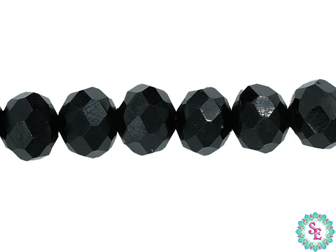 CRISTAL MURANO # 8MM NEGRO