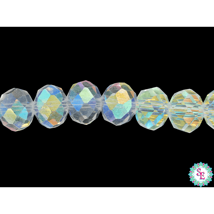 CRISTAL MURANO BOREAL AB TRANSPARENTE # 8MM  1