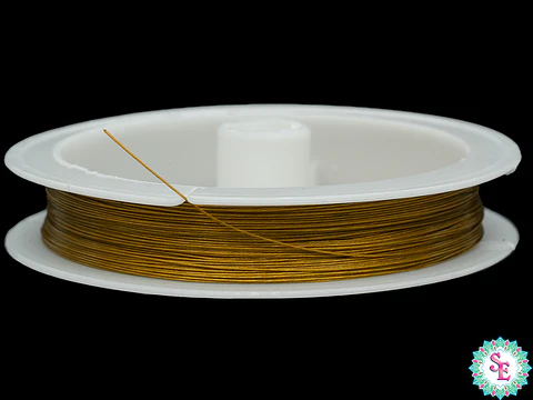 GOLDEN STEEL WIRE 0.45MM ROLL*30M.