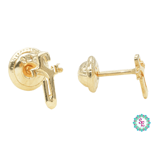 ORO 18K TOPO CRUZ JESUS 7*4MM  TP-18