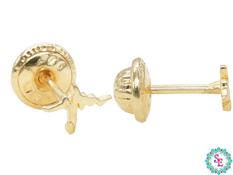 ORO 18K TOPO SIGNO VIDA  6*4MM  TP-19