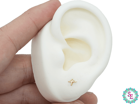 ORO 18K TOPO SIGNO VIDA  6*4MM  TP-19