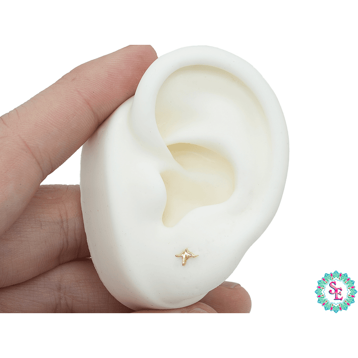 ORO 18K TOPO SIGNO VIDA  6*4MM  TP-19 3