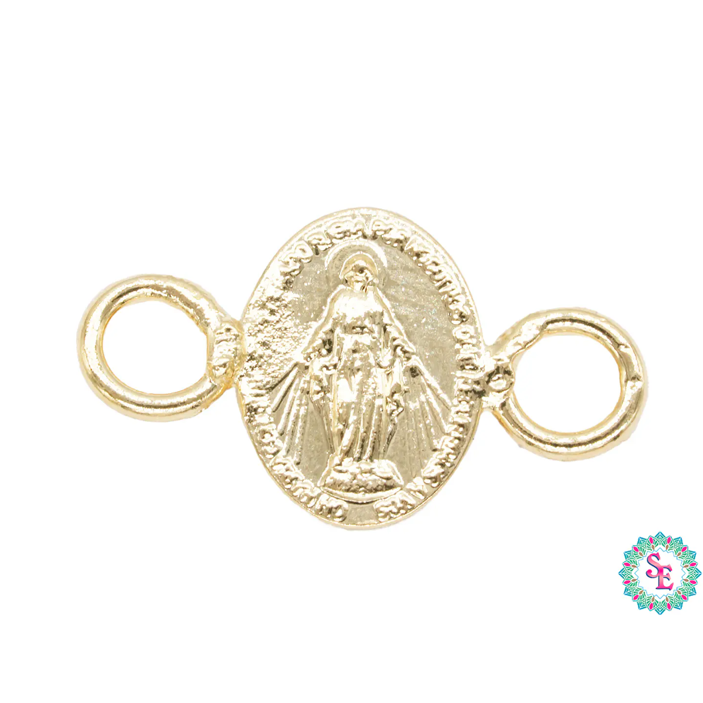 ORO LAMINADO 18K SEPARADOR MILAGROSA REMARCA 8MM 2