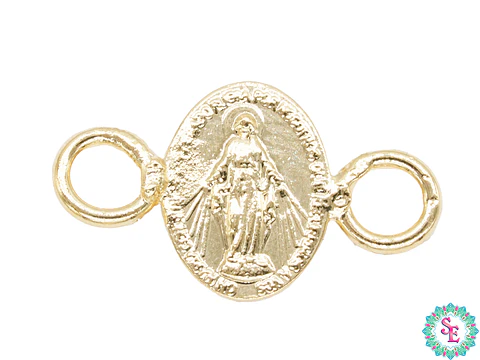 ORO LAMINADO 18K SEPARADOR MILAGROSA REMARCA 8MM
