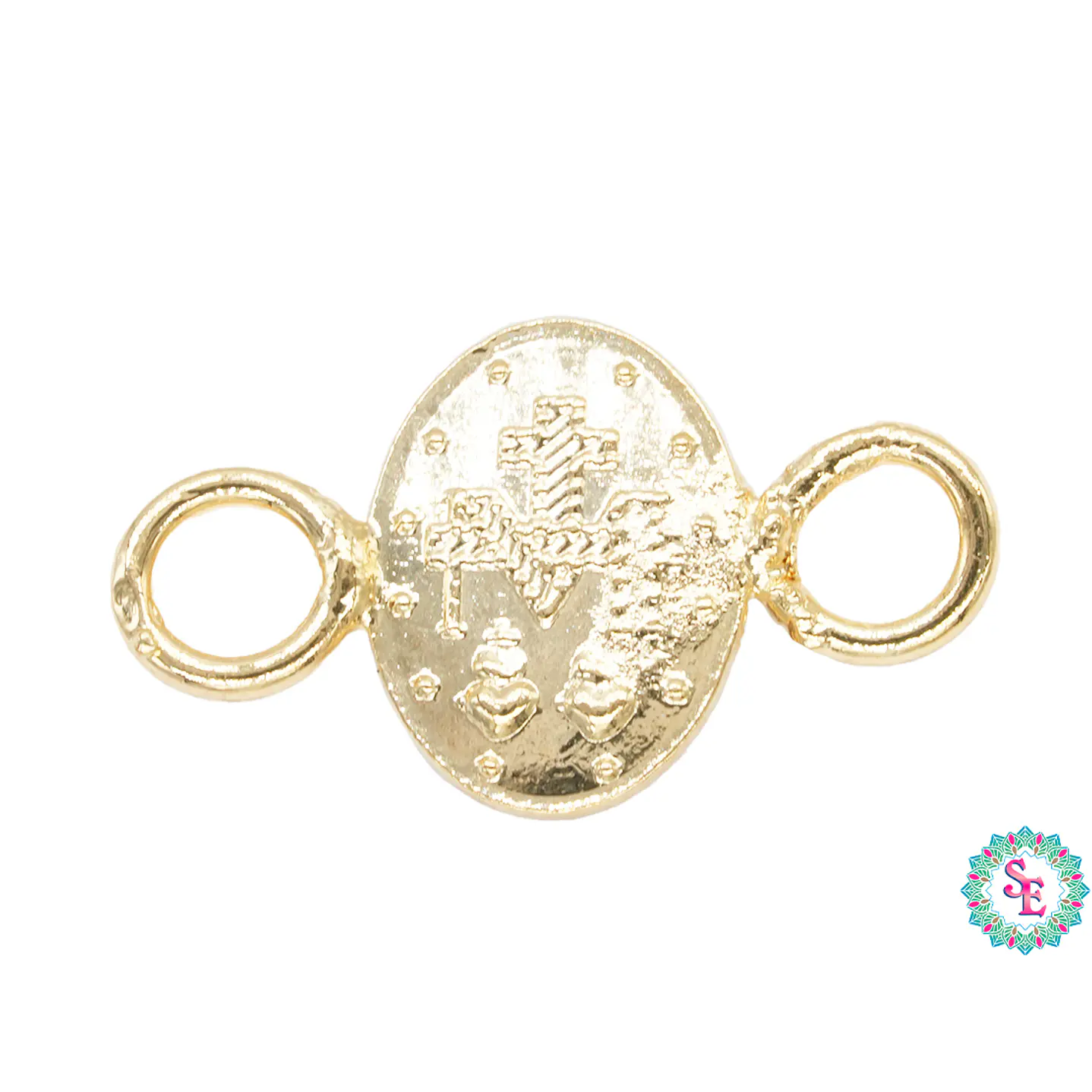 ORO LAMINADO 18K SEPARADOR MILAGROSA REMARCA 8MM 3