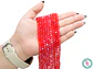 CRISTAL MURANO ROJO TRANSPARENTE AB # 6MM - Miniatura 2