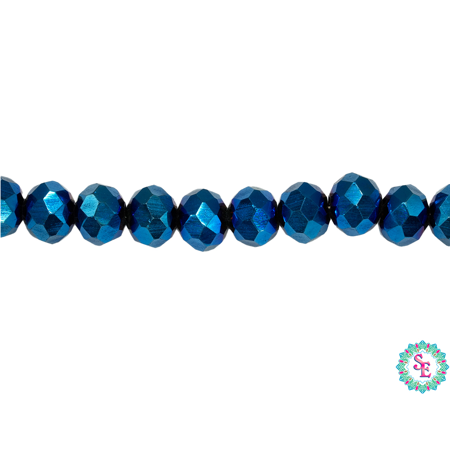 CRISTAL MURANO AZUL ELECTRICO # 6MM 1